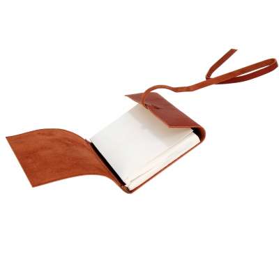 Leather Blank Note Plain Vintage Style Leather String Closure Blank Organizer Notepad Planner