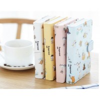 New Cute Notebook PU Leather Planner Diary Book School Office Supplies Kawaii Stationery Kids Gift